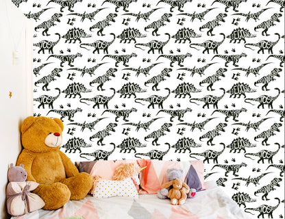 Wallpaper With Dinosaurs, Animals, Room