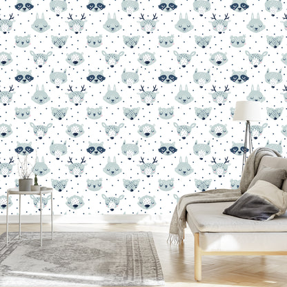 Wallpaper Bears, Owls, Rabbits, Deers