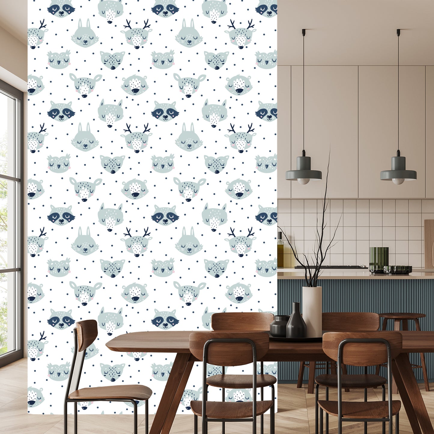 Wallpaper Bears, Owls, Rabbits, Deers