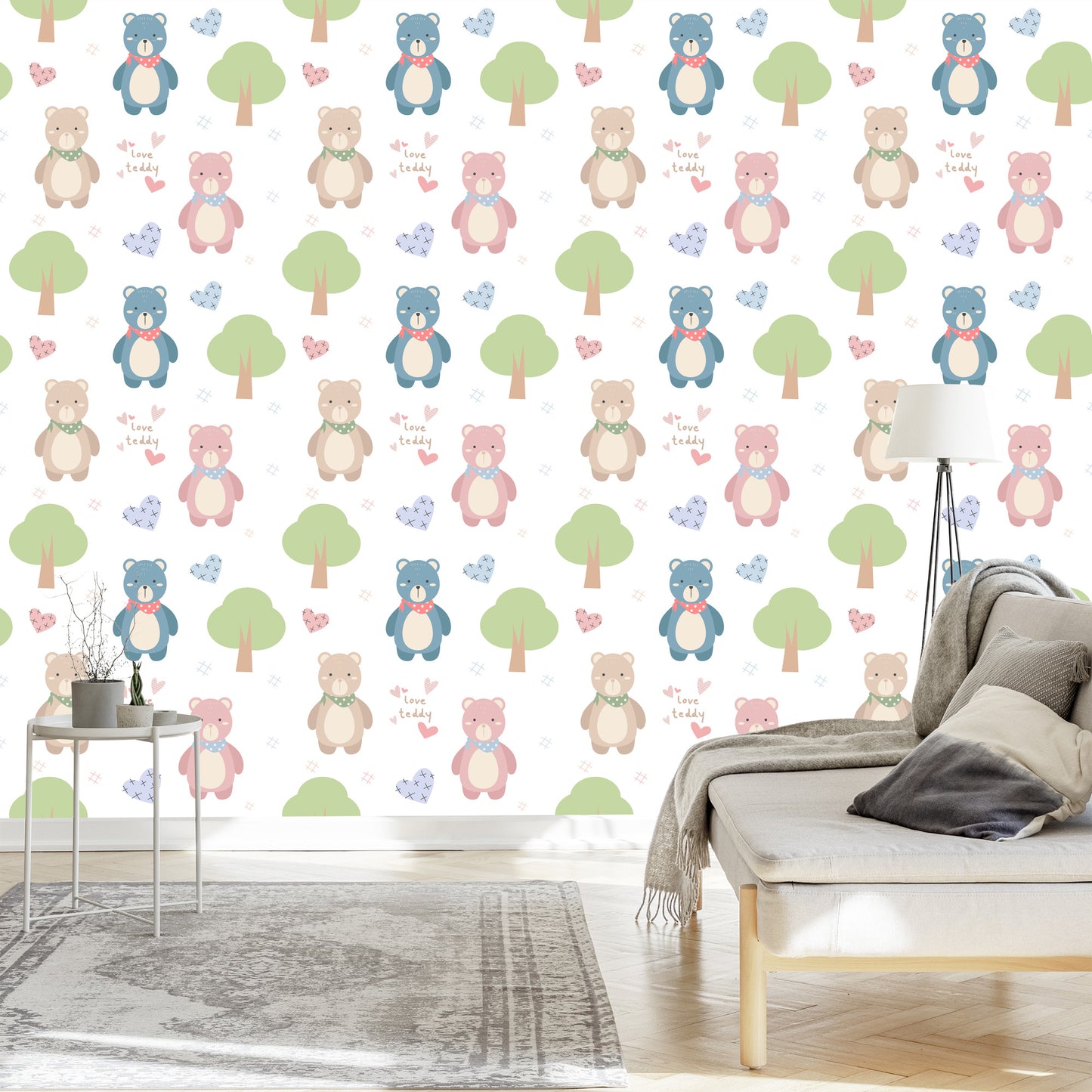 Wallpaper Bears On White Background