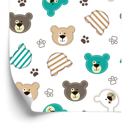 Wallpaper Colorful Bears And Paws
