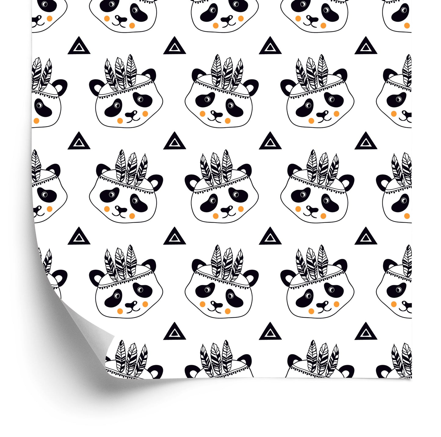 Wallpaper Pandas On White Background