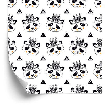 Wallpaper Pandas On White Background