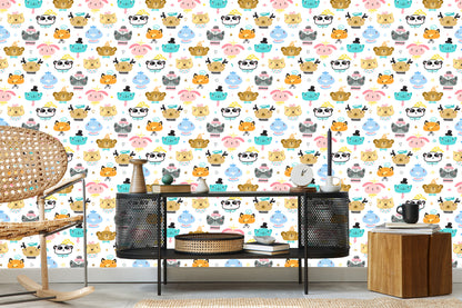 Wallpaper Animals On White Background