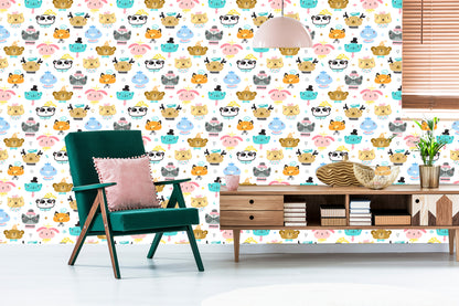Wallpaper Animals On White Background