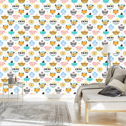 Wallpaper Animals On White Background