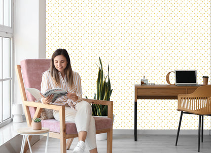 Wallpaper Small Yellow Dots