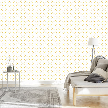 Wallpaper Small Yellow Dots