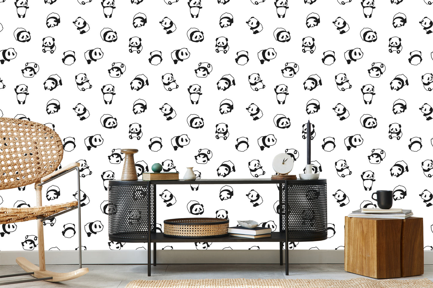 Wallpaper Friendly Pandas