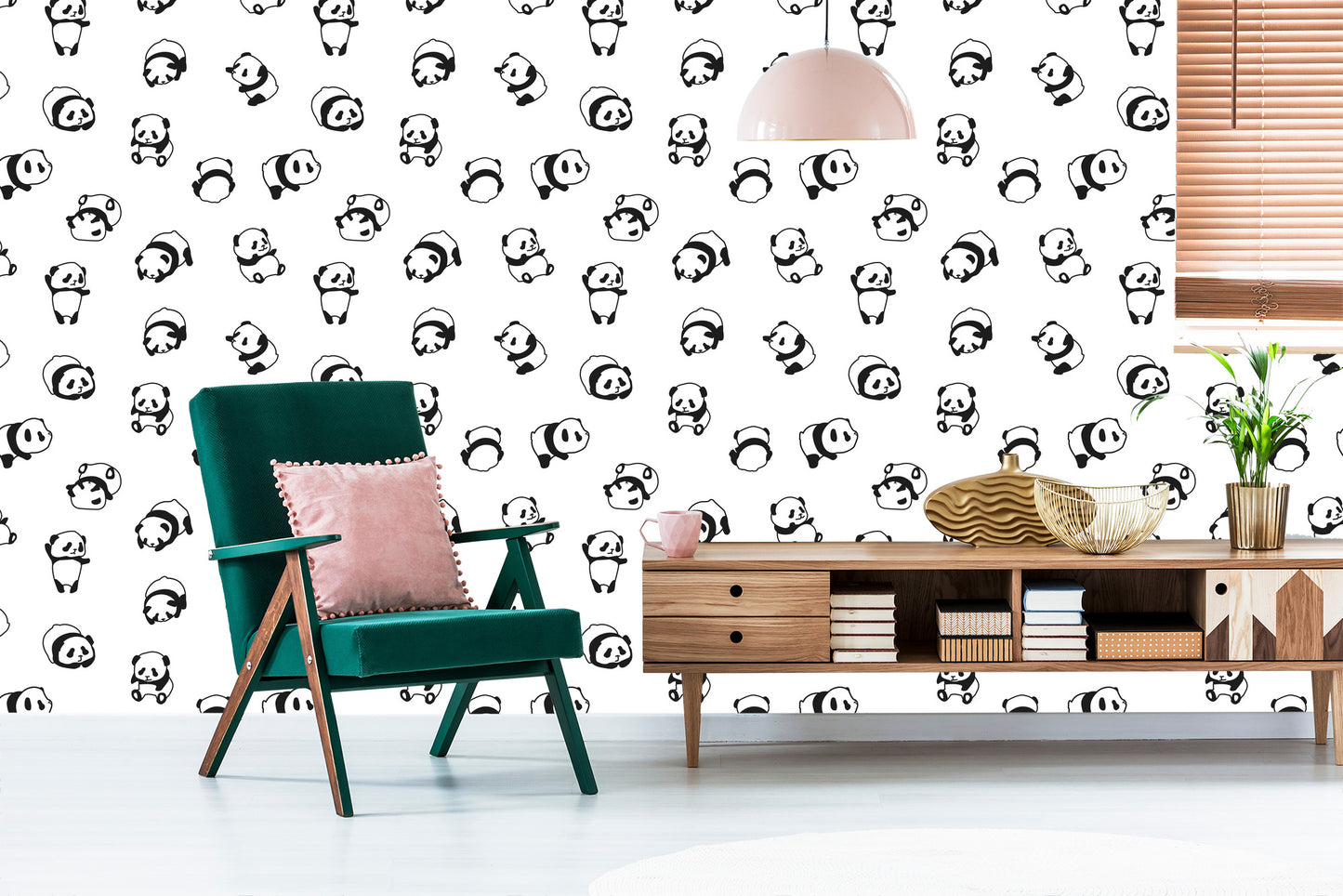 Wallpaper Friendly Pandas