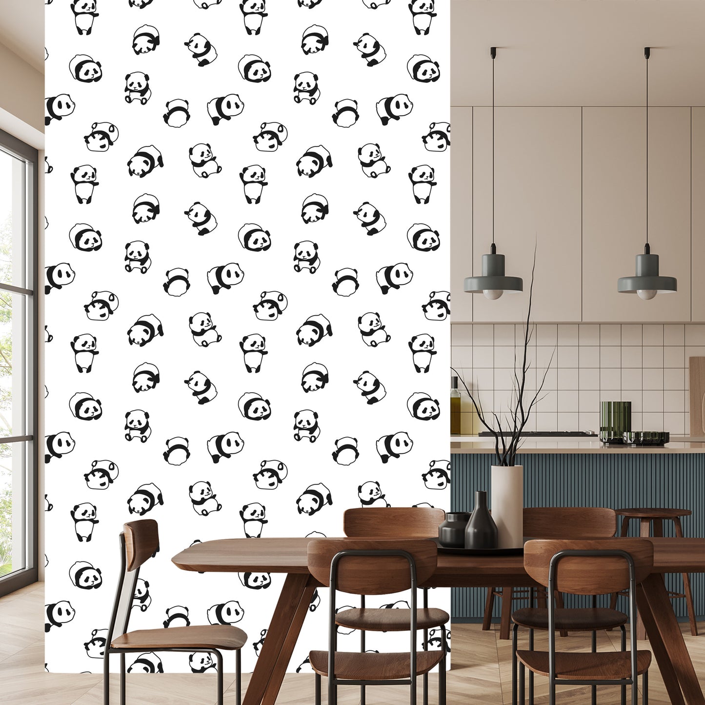 Wallpaper Friendly Pandas