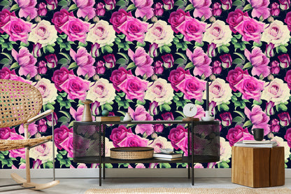 Wallpaper Flowers In Vintage Style