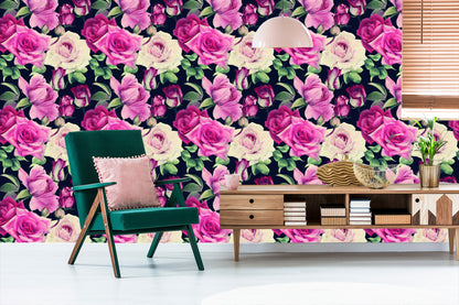 Wallpaper Flowers In Vintage Style