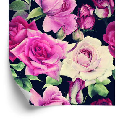 Wallpaper Flowers In Vintage Style