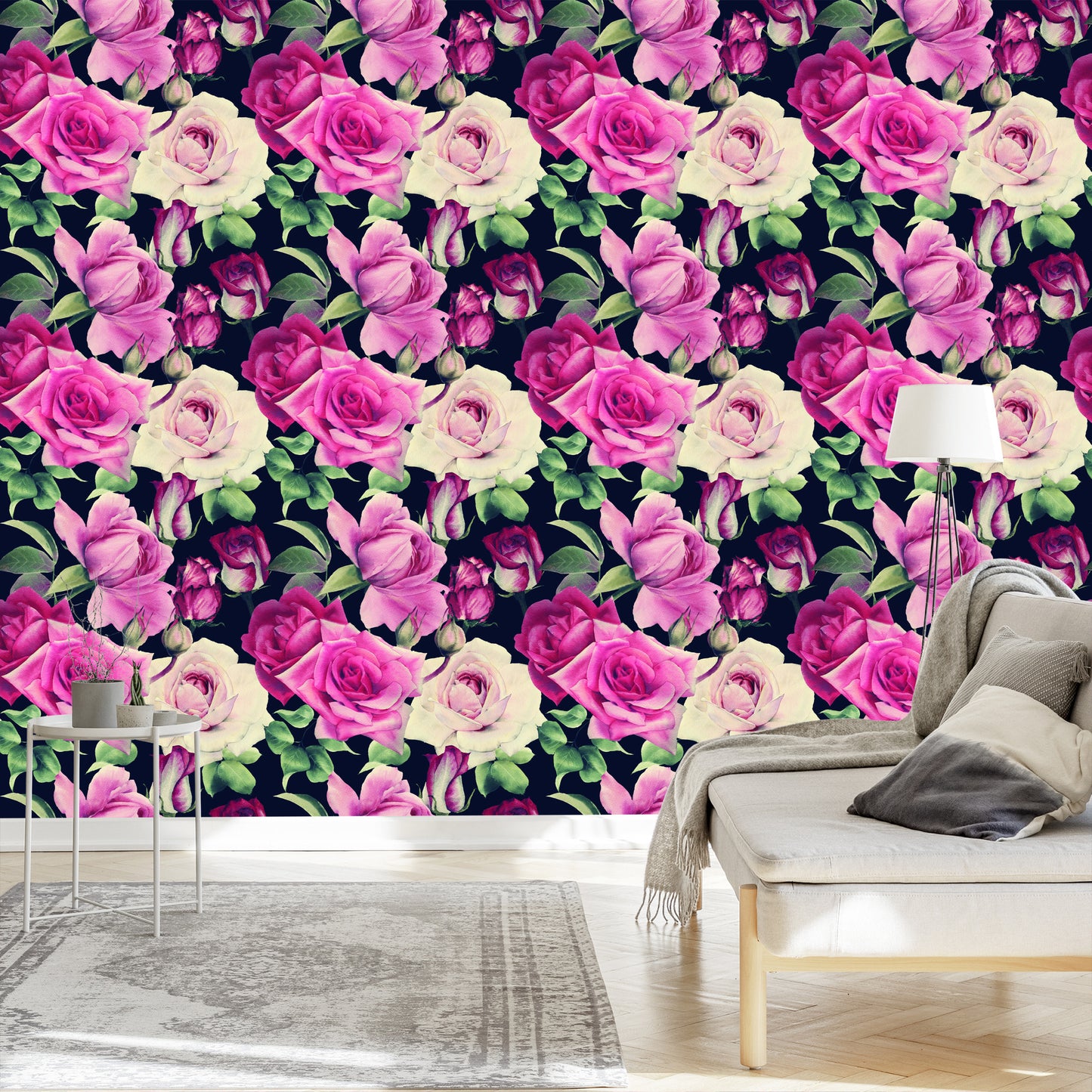 Wallpaper Flowers In Vintage Style