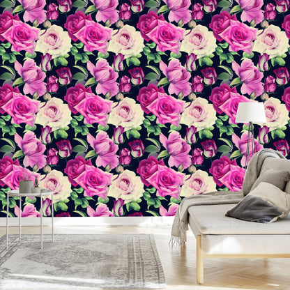 Wallpaper Flowers In Vintage Style
