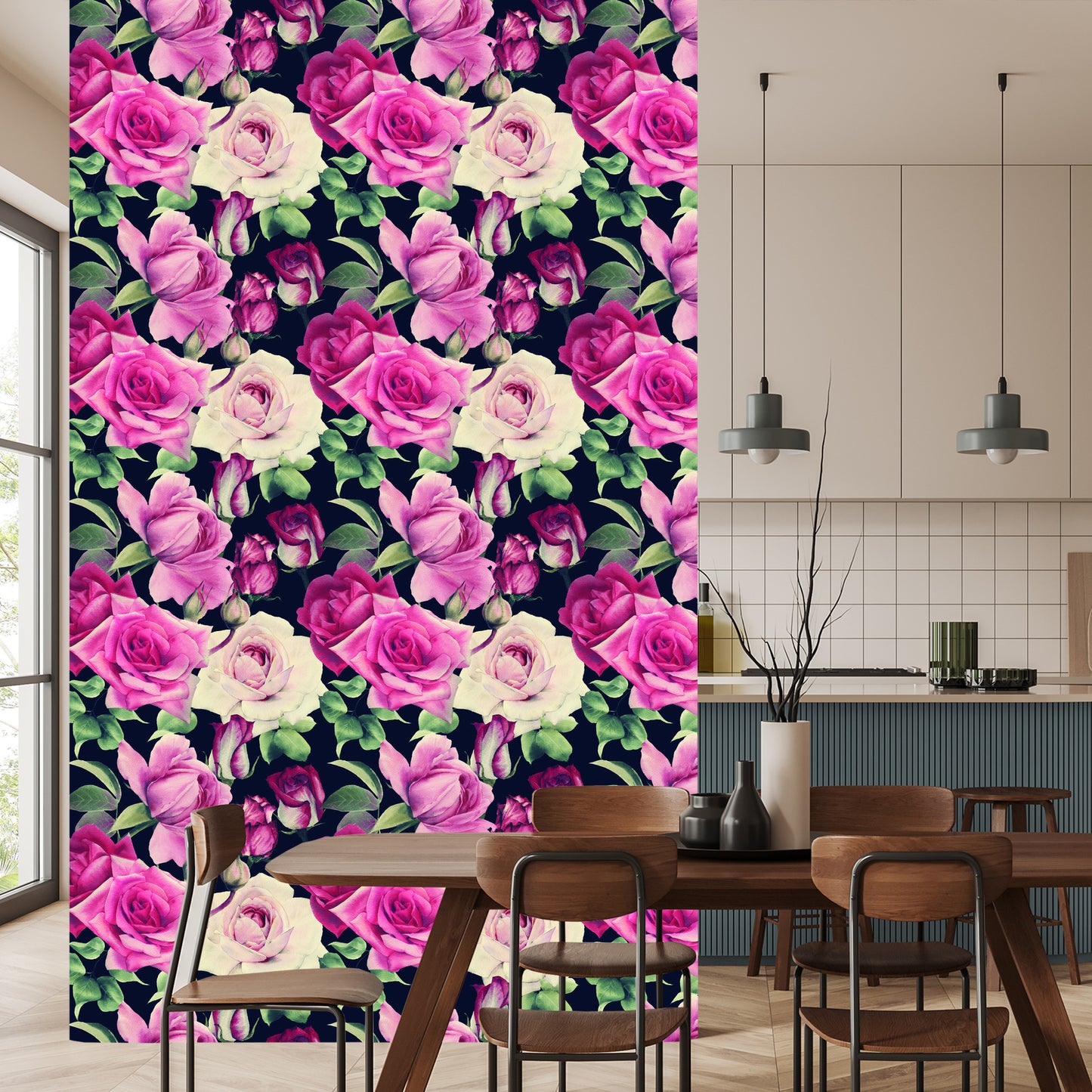 Wallpaper Flowers In Vintage Style