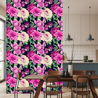 Wallpaper Flowers In Vintage Style