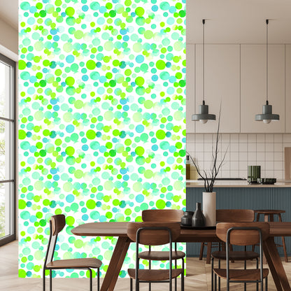 Wallpaper Watercolor Green Circles