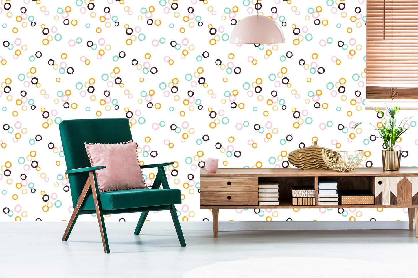 Wallpaper Small Colorful Circles