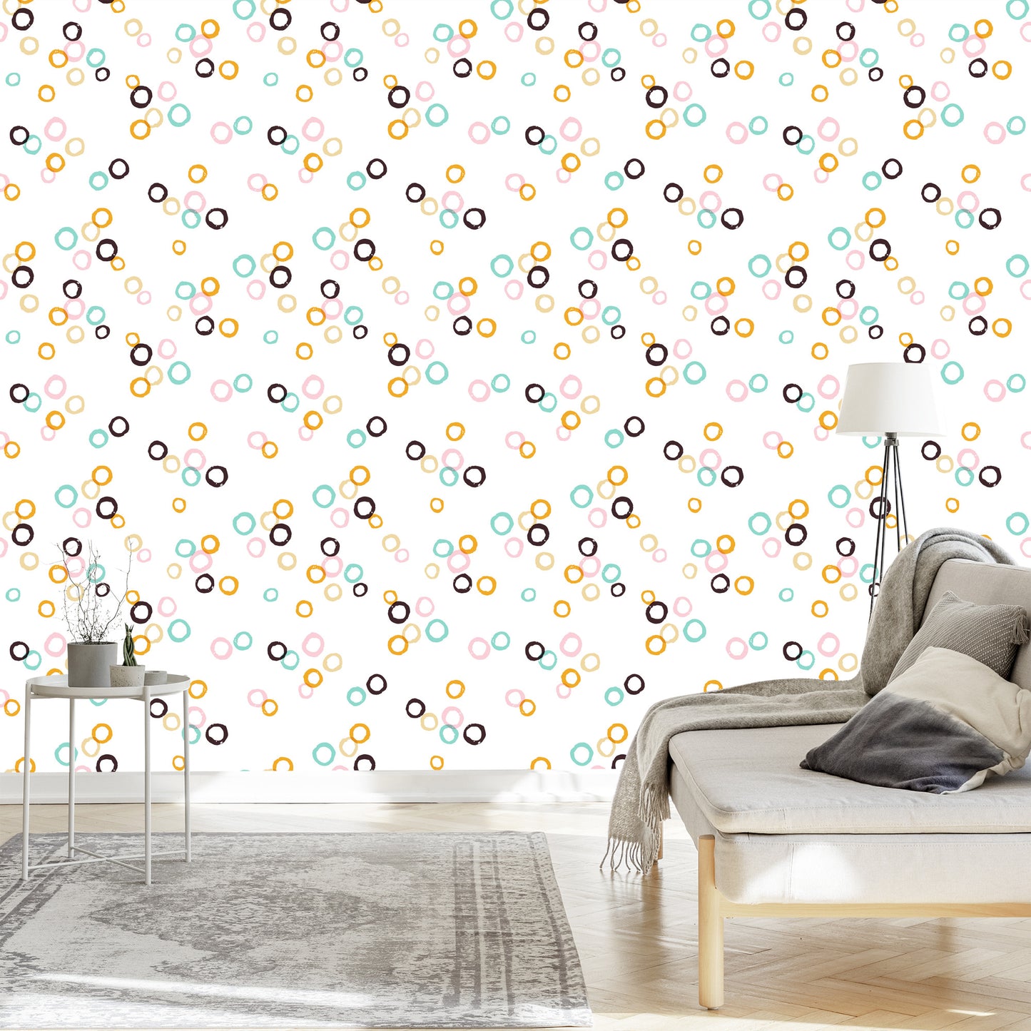 Wallpaper Small Colorful Circles