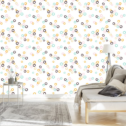 Wallpaper Small Colorful Circles