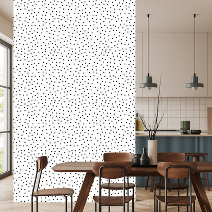 Wallpaper Minimalist Black Dots