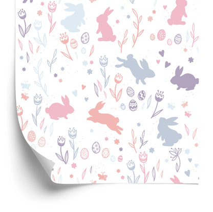 Wallpaper Rabbits And Butterflies