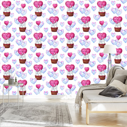 Wallpaper Rabbits In The Clouds