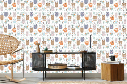 Wallpaper Owls Among The Trees