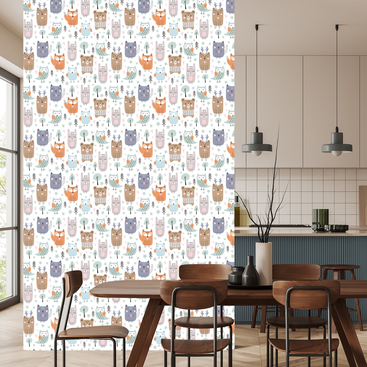 Wallpaper Owls Among The Trees