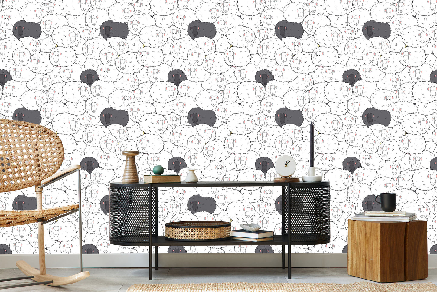Wallpaper Sheeps’ Family