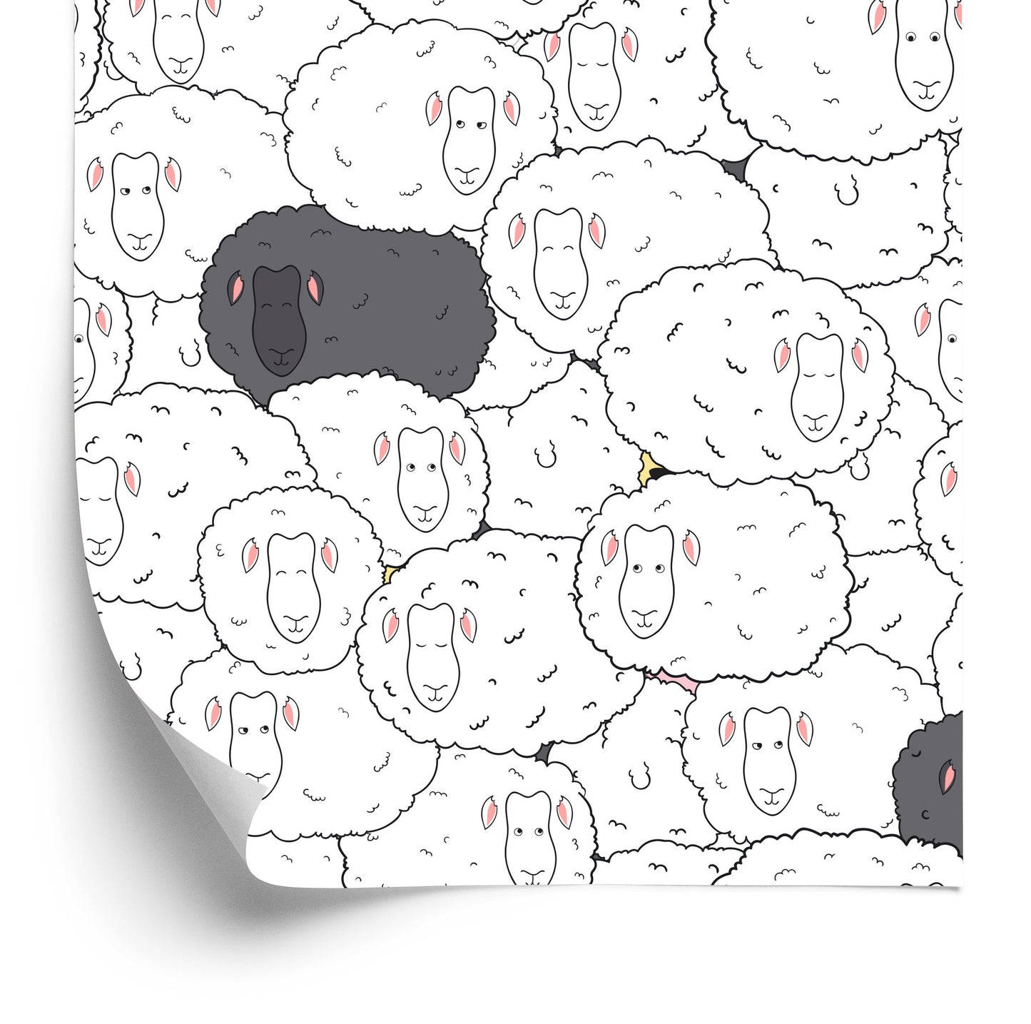 Wallpaper Sheeps’ Family