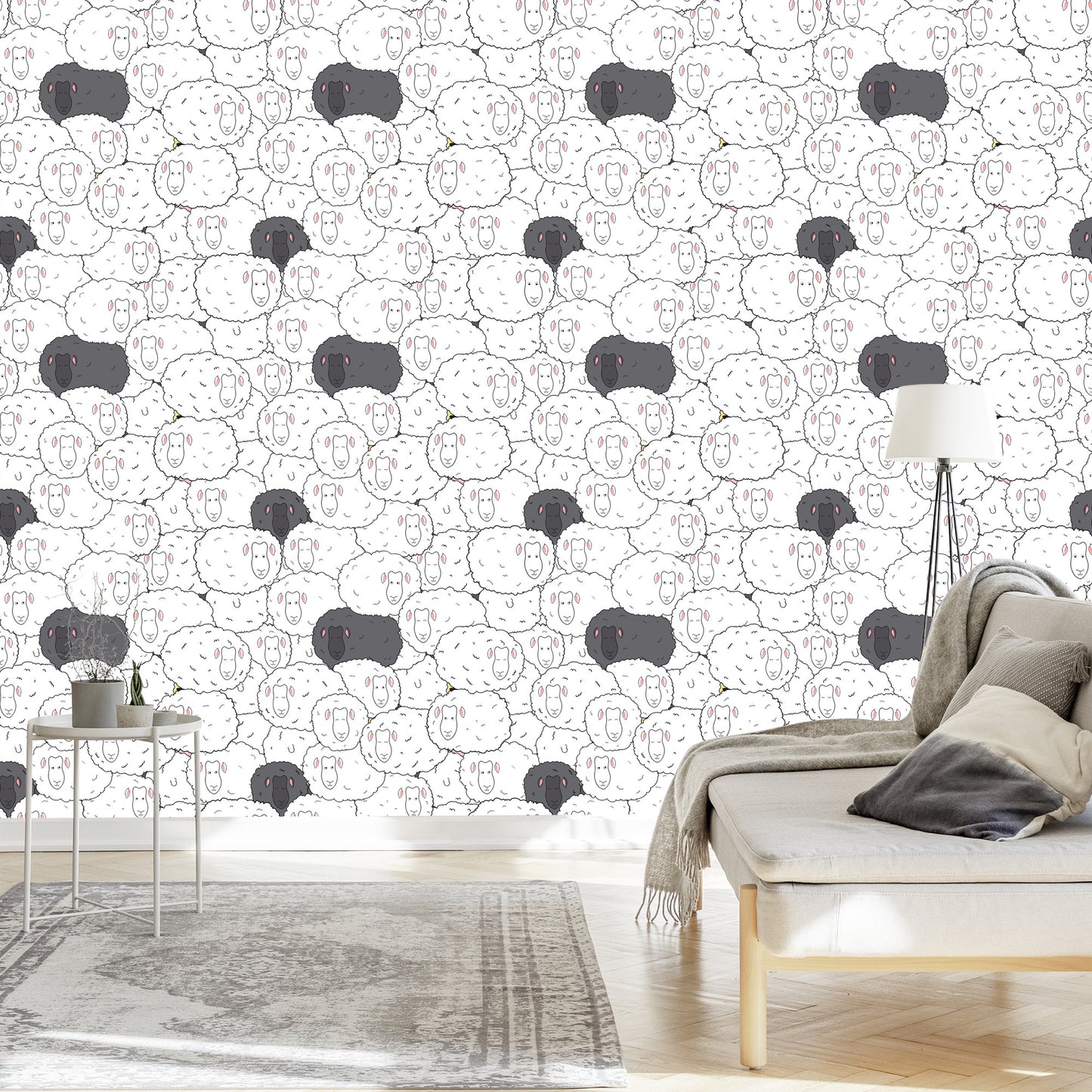 Wallpaper Sheeps’ Family