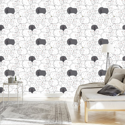 Wallpaper Sheeps’ Family