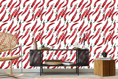 Wallpaper Red Hot Peppers