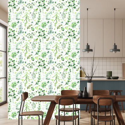 Wallpaper Leaves And Field Flowers