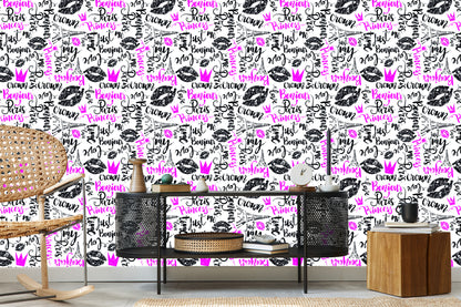Wallpaper Parisian Typography