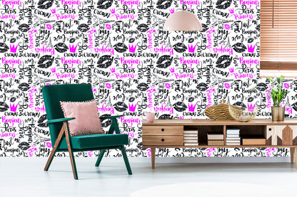Wallpaper Parisian Typography