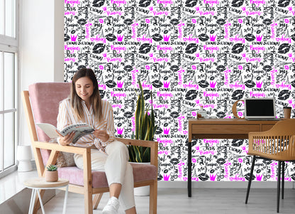 Wallpaper Parisian Typography