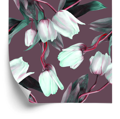 Wallpaper Tulips With Red Stems