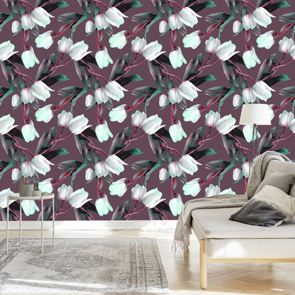 Wallpaper Tulips With Red Stems