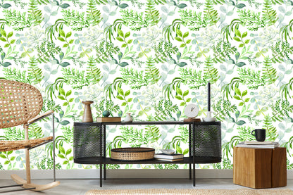 Wallpaper Painted Field Plants