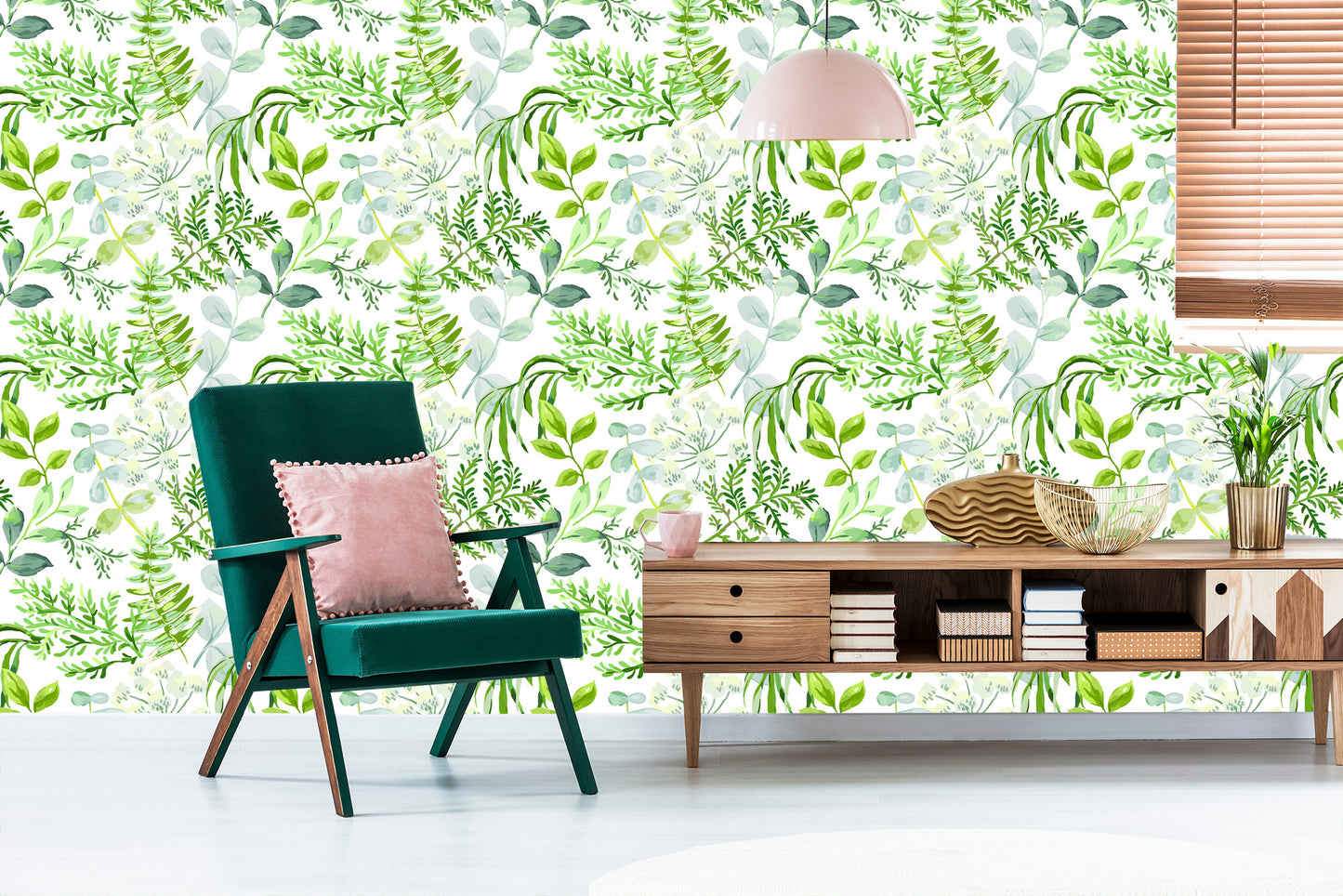 Wallpaper Painted Field Plants