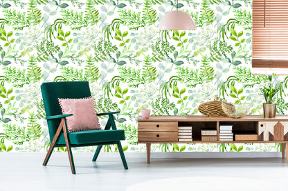 Wallpaper Painted Field Plants