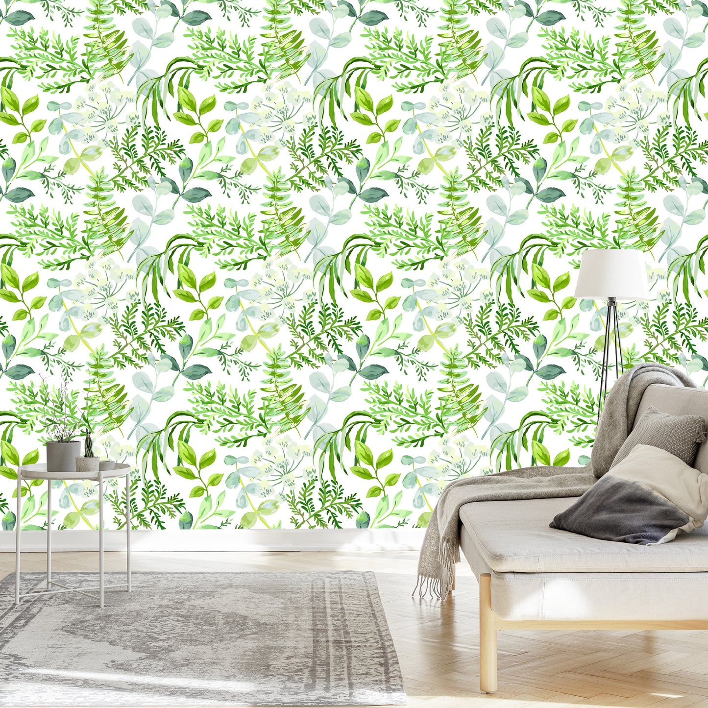 Wallpaper Painted Field Plants