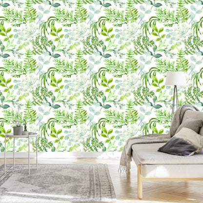 Wallpaper Painted Field Plants
