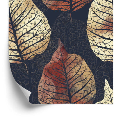 Wallpaper Watercolour Autumn Trees And Leaves