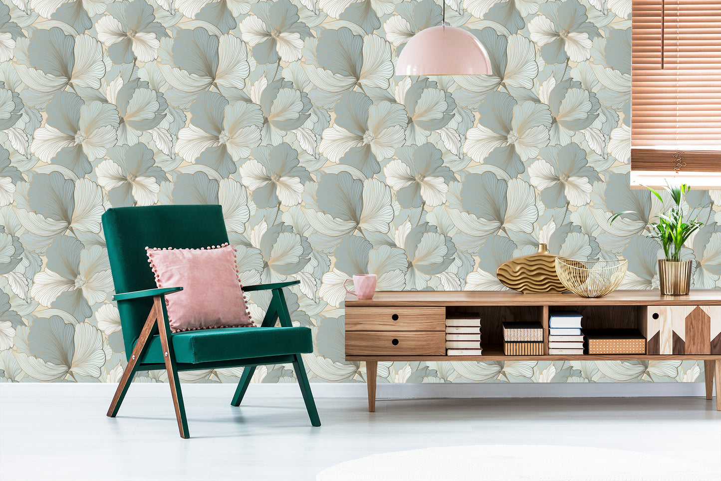 Wallpaper Vintage Petals