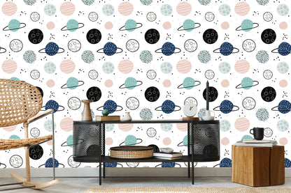 Wallpaper Pastel Planets